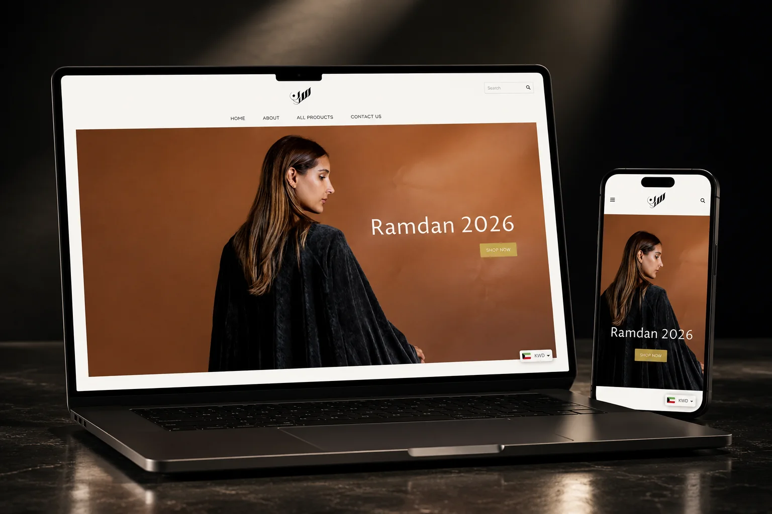 Sadan Kuwaiti traditional clothing e-commerce marketplace designed by Virtuprose